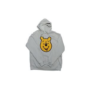 Winnie the Pooh Hoodie Sand Beige Knit Graphic Pullover Men’s Size L